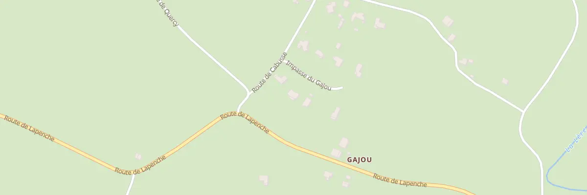 Plan du 5222 Gajou à Cayriech