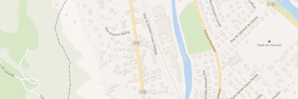 Plan du 14 Av de Sabart à Tarascon-sur-Ariège