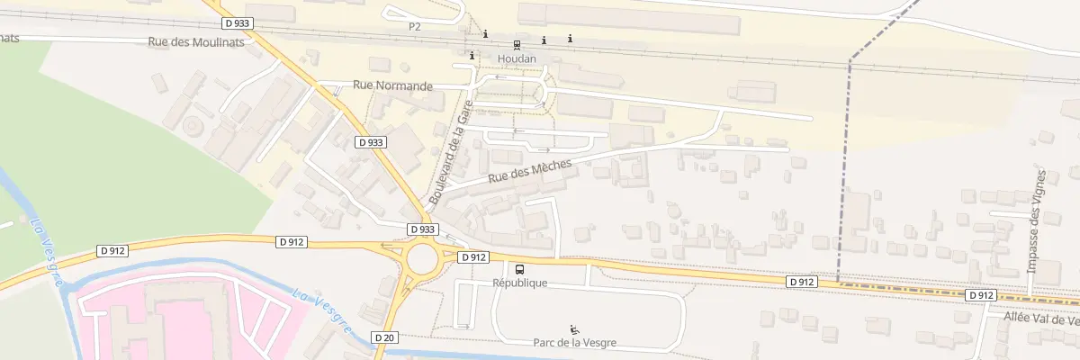 Plan du 91 Rue des Mèches à Houdan