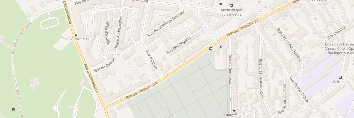 Plan du 61 Rue du Chemin Vert à Boulogne-sur-Mer