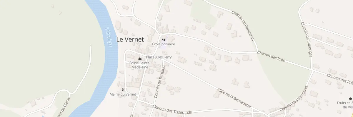 Plan du 1 All de la Bernadette au Vernet