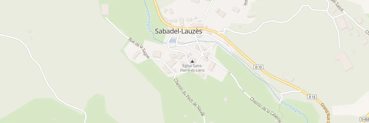 Plan du 5001 Bourg de Sabadel à Sabadel-Lauzès