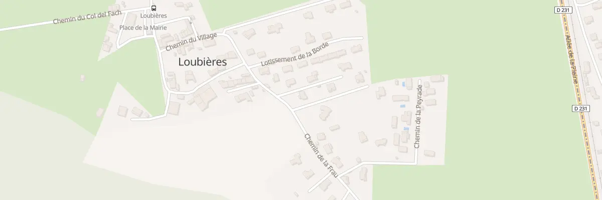 Plan du 3 Che de la Frau à Loubières