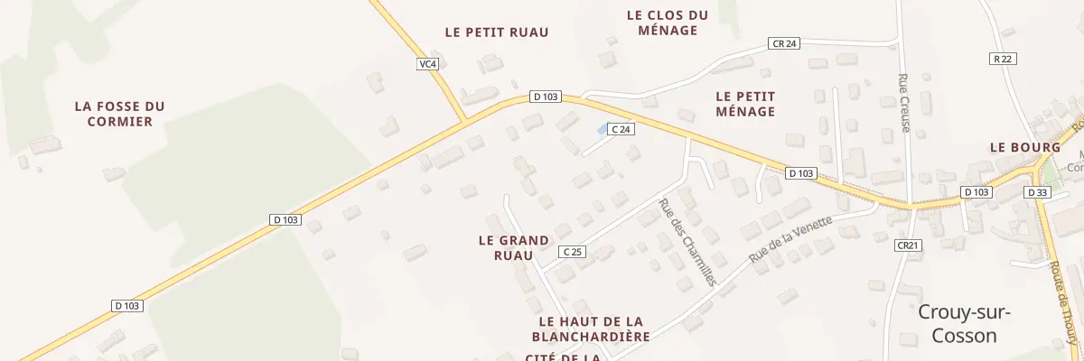 Plan du 28 Lotissement des Charmilles à Crouy-sur-Cosson