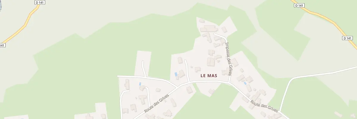 Plan du 1001 Rte Des Grives à Malemort