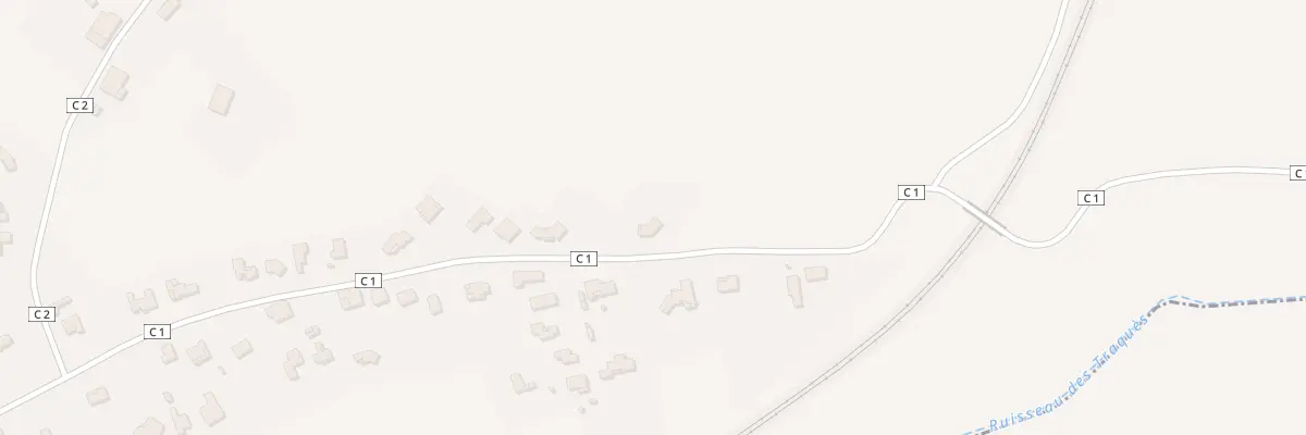 Plan de Rte de Roquesérière à Gémil