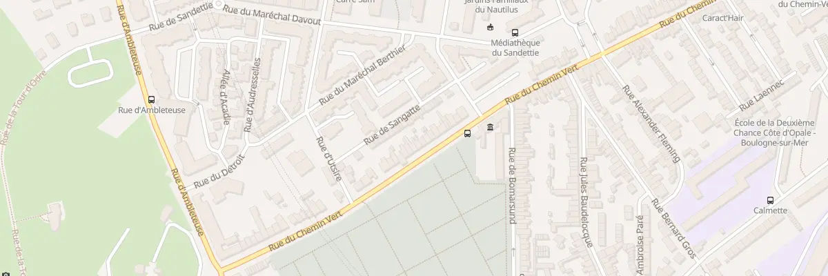Plan du 73 Rue du Chemin Vert à Boulogne-sur-Mer