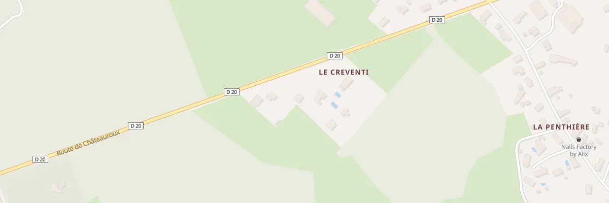 Plan du 90 Rte de Châteauroux à Luant