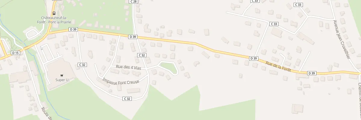 Plan du 4 Lot de Beauvais à Châteauneuf-la-Forêt
