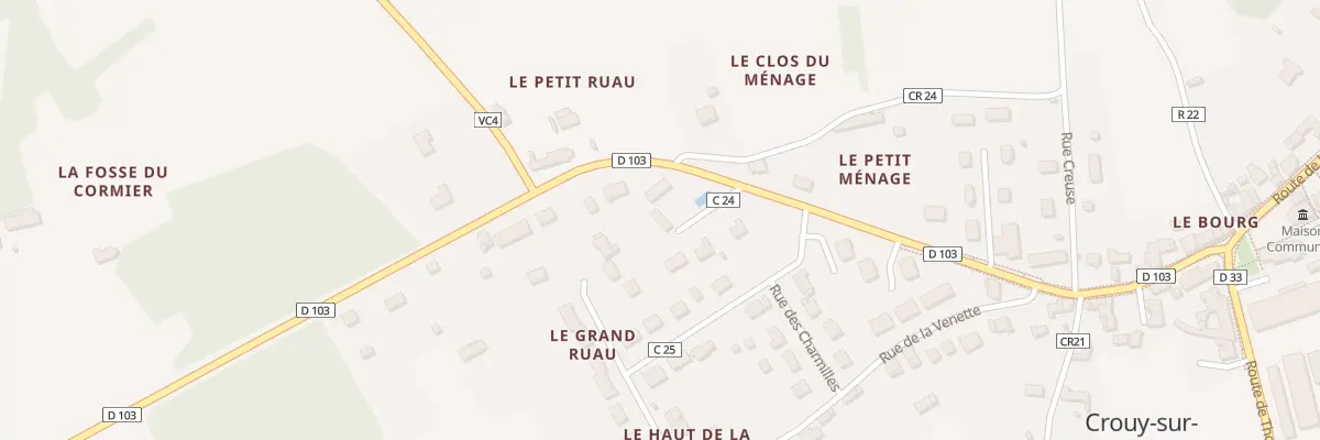 Plan du 2 Imp des Mésanges à Crouy-sur-Cosson