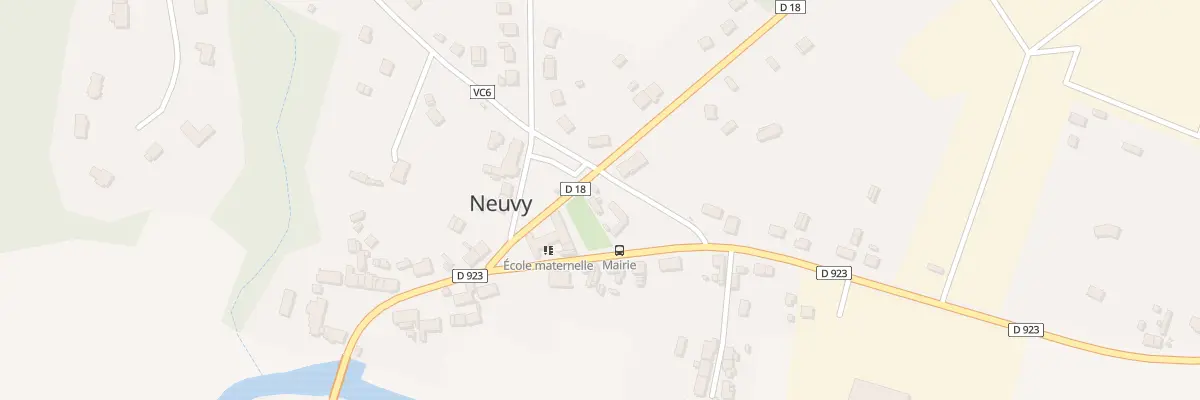 Plan du 2 Rte de Dhuizon à Neuvy