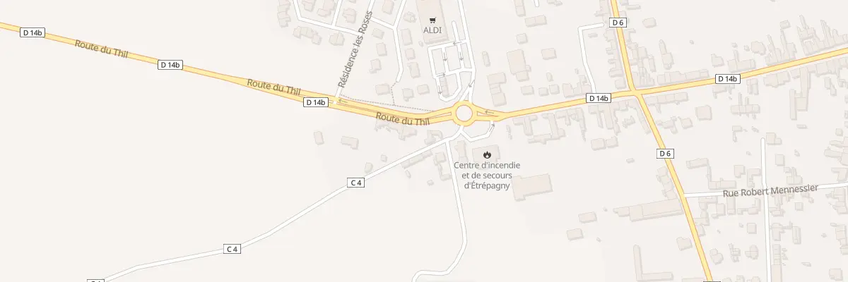 Plan du 27 Rte du Thil à Étrépagny