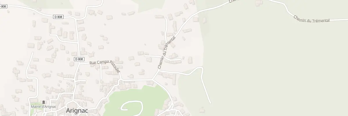 Plan du 2 Imp du Trillet à Arignac