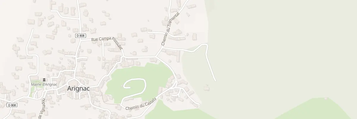 Plan du 25 Rue Campa Pistoulet à Arignac