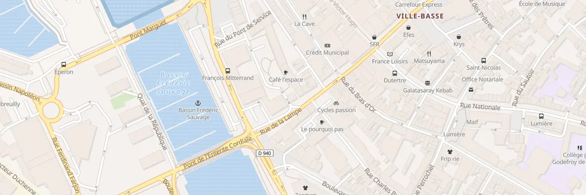 Plan du 2 Pl de France à Boulogne-sur-Mer