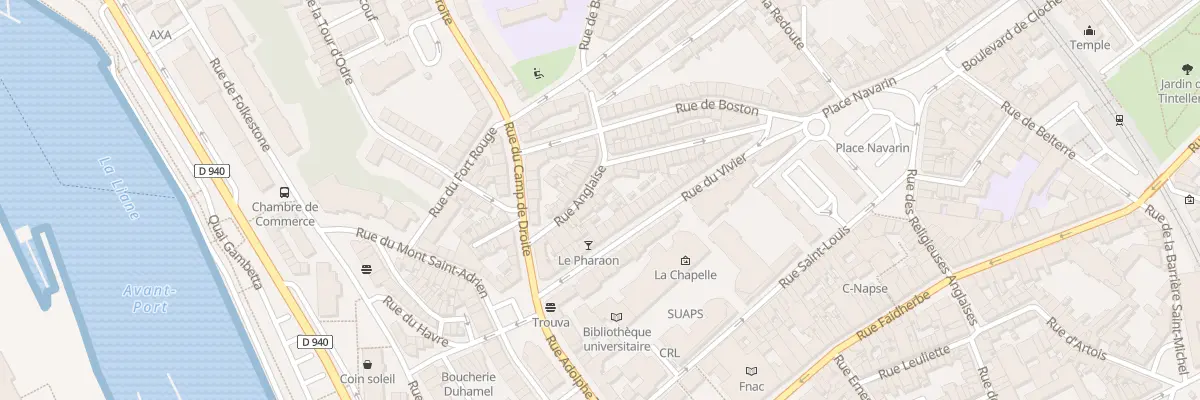 Plan du 24 Rue Anglaise à Boulogne-sur-Mer