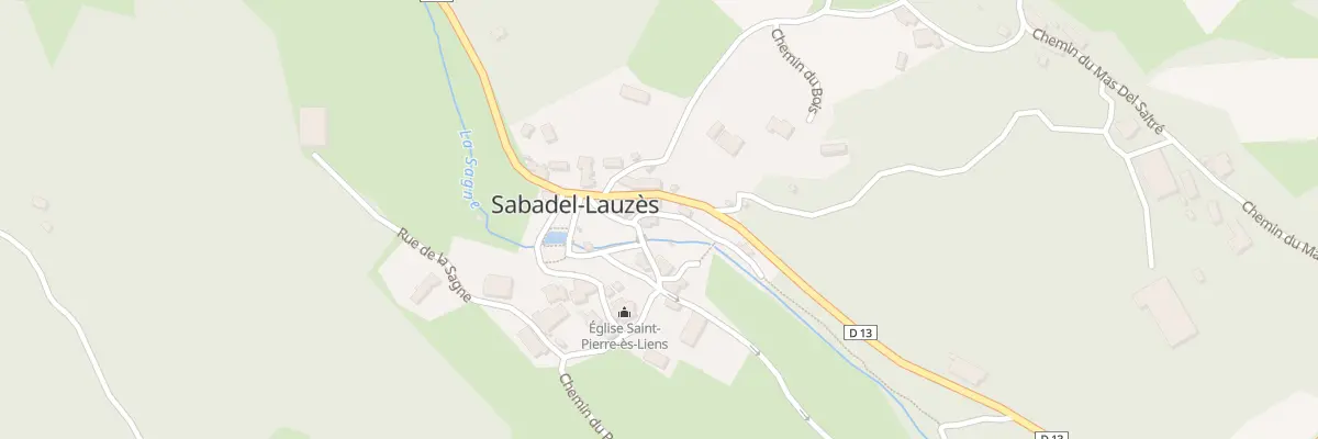 Plan du 5020 Bourg de Sabadel à Sabadel-Lauzès