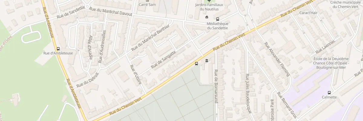 Plan du 81 Rue du Chemin Vert à Boulogne-sur-Mer