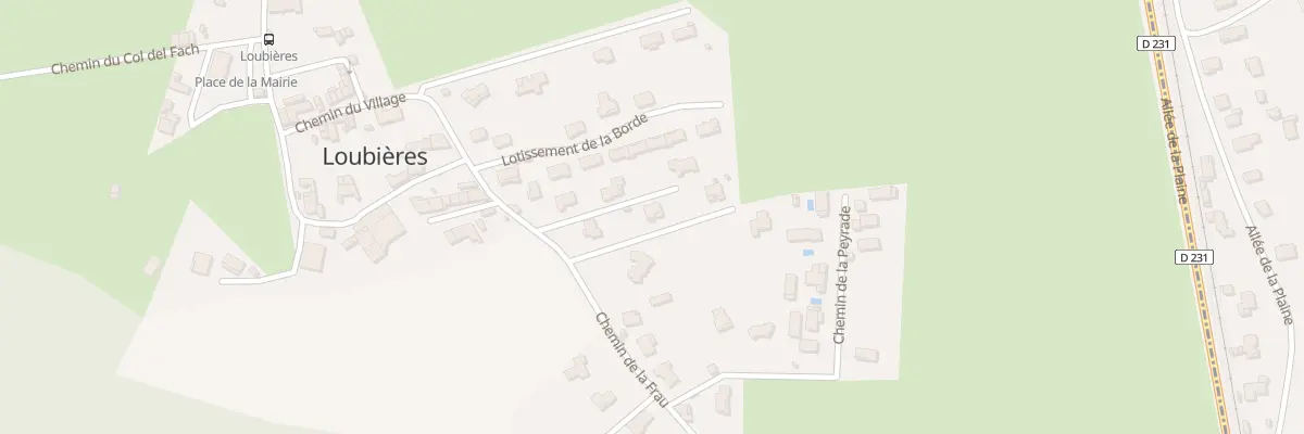 Plan du 1 Imp de la Plaine à Loubières