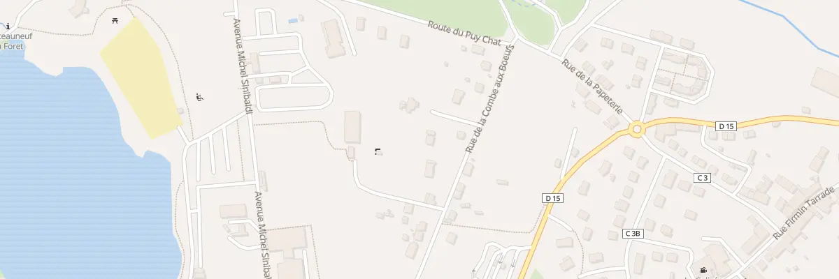Plan du 31 Rue de La Combe aux Boeufs à Châteauneuf-la-Forêt
