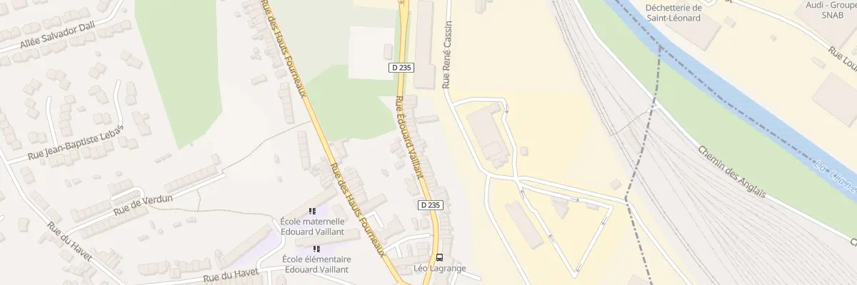 Plan du 23 Rue Edouard Vaillant à Outreau