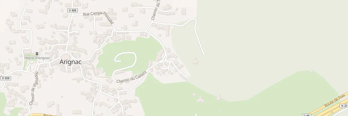Plan du 3 Le Pujoulet à Arignac