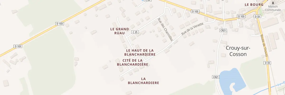 Plan du 3 Cité Blanchardiere à Crouy-sur-Cosson