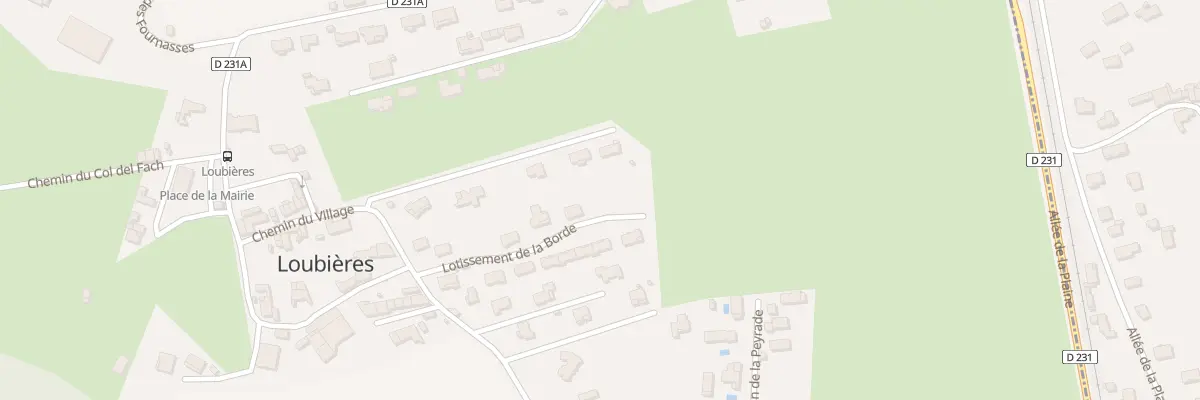 Plan du 9 Lot de la Borde à Loubières