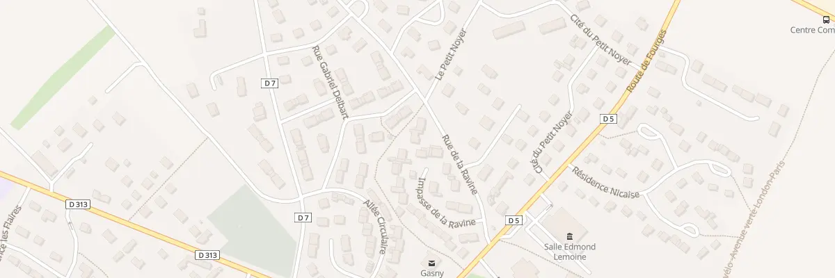 Plan du 1 Rue de la Ravine à Gasny