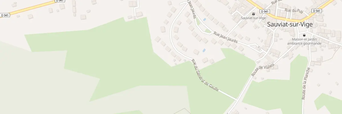 Plan du 18 Rue du Gen de Gaulle à Sauviat-sur-Vige