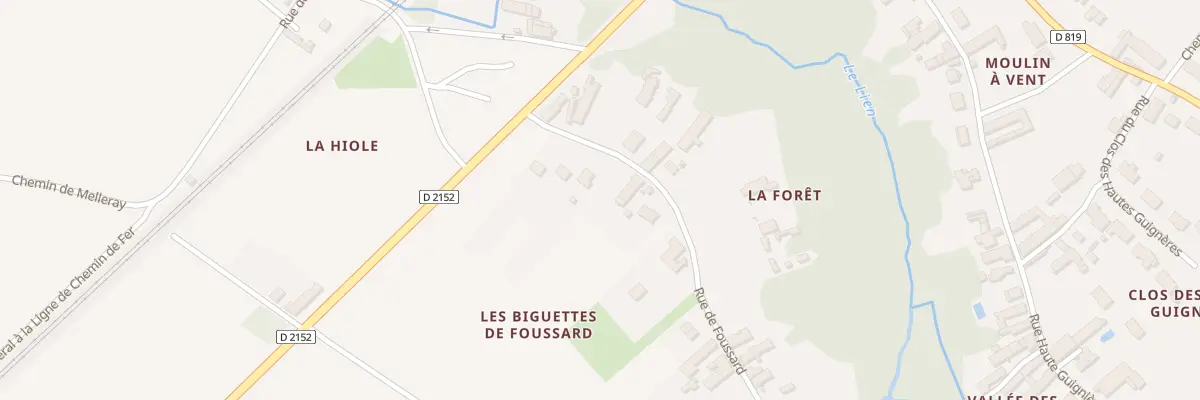 Plan du 87 Rue de Foussard à Tavers