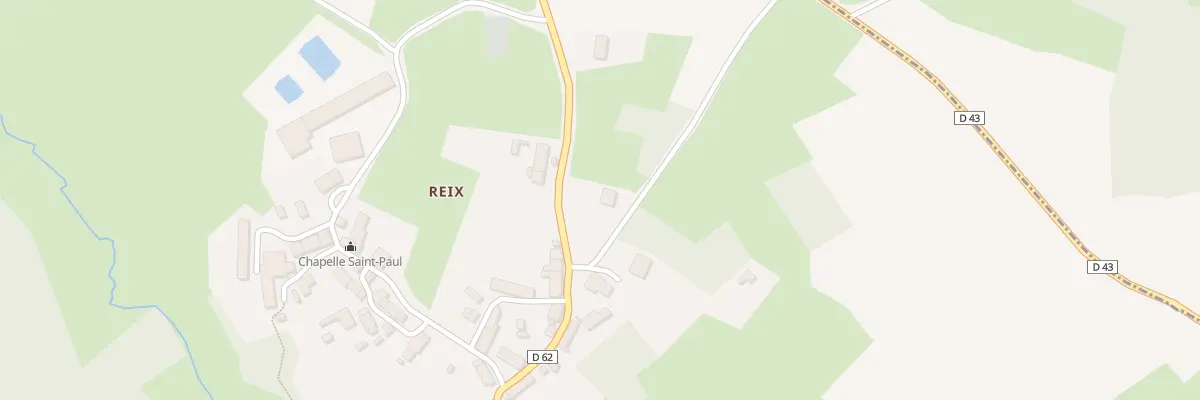 Plan du 2 Reix à Arrènes