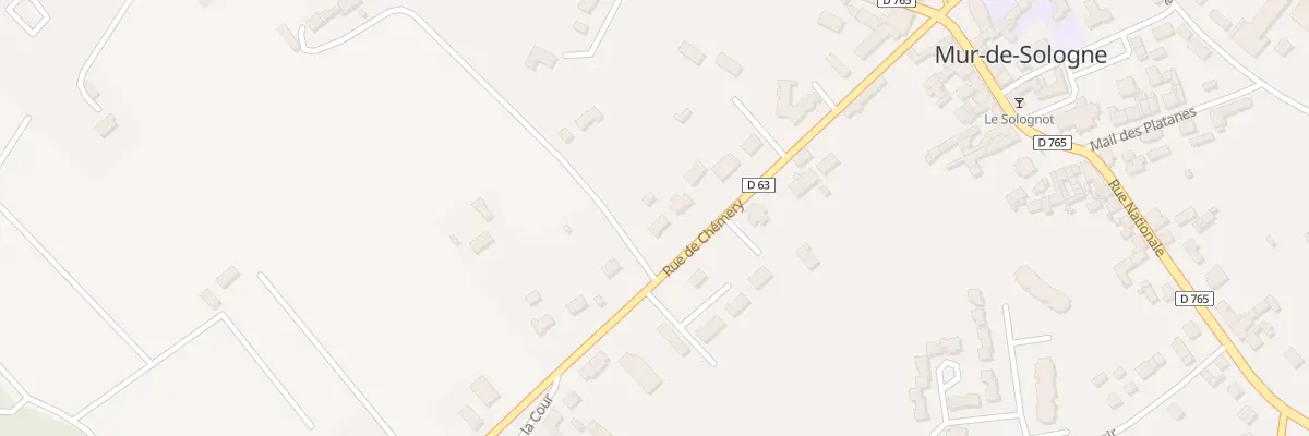 Plan du 244 Rue de Chémery à Mur-de-Sologne