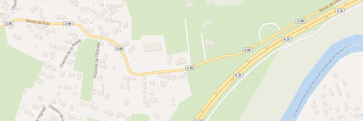 Plan du 25 Rte de Foix à Arignac