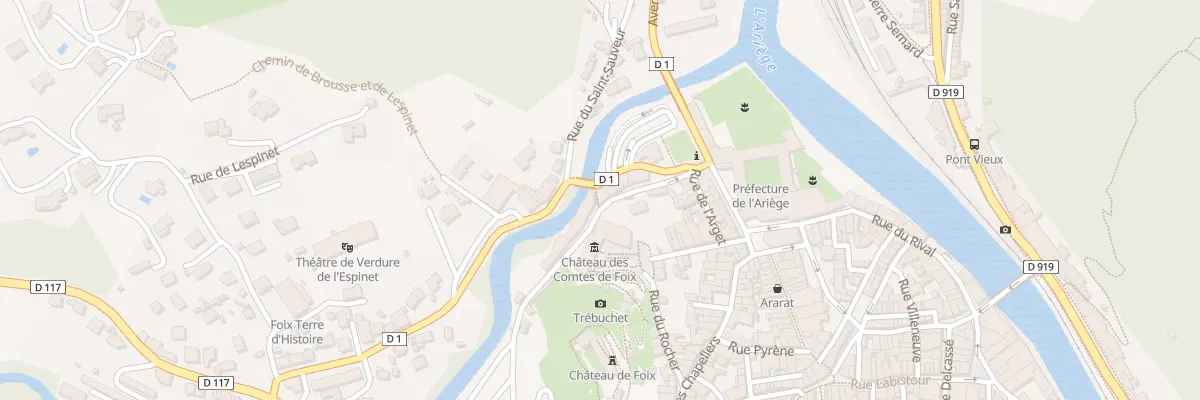 Plan du 11 Rue des Moulins l’Arget à Foix