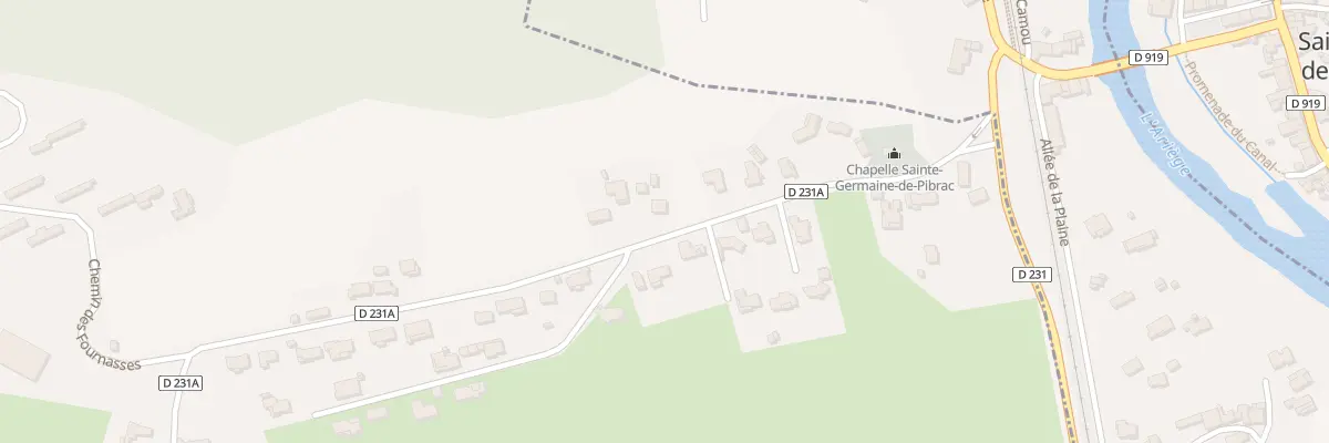 Plan du 7 Che de la Prado à Loubières
