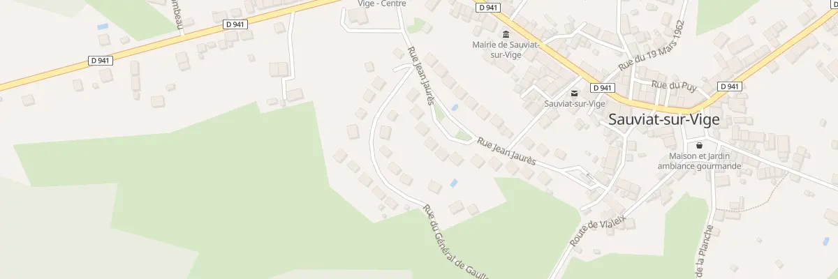 Plan du 5005A Rue Jean Jaurès à Sauviat-sur-Vige