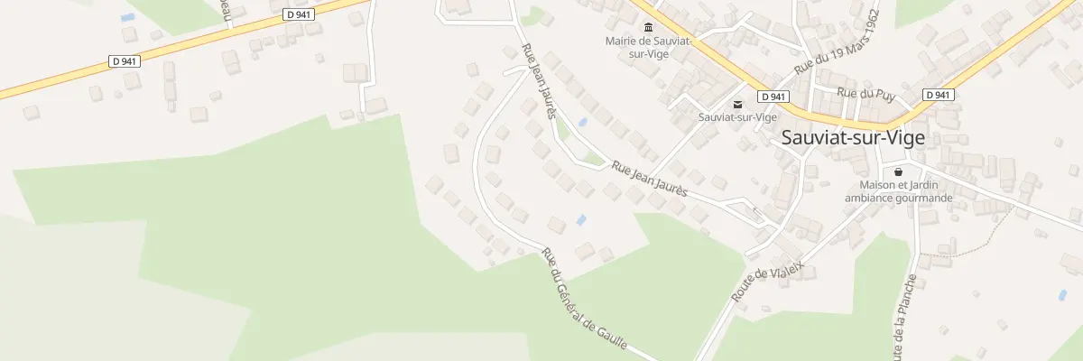Plan du 5174A Rue Jean Jaurès à Sauviat-sur-Vige