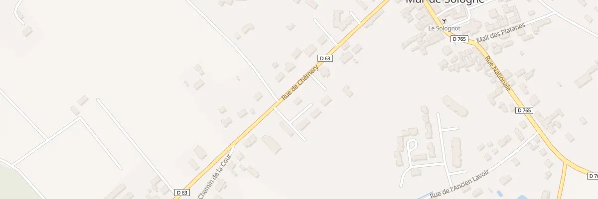 Plan du 251 Rue de Chémery à Mur-de-Sologne