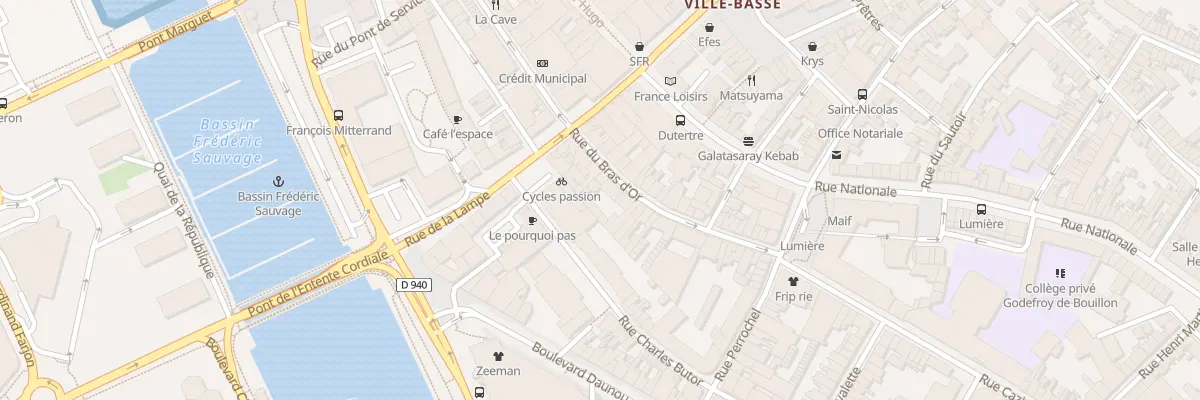 Plan du 20 Rue du Bras d’Or à Boulogne-sur-Mer