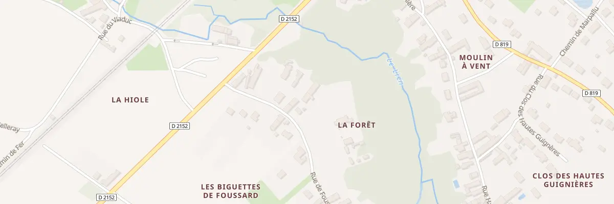 Plan du 44 Rue de Foussard à Tavers