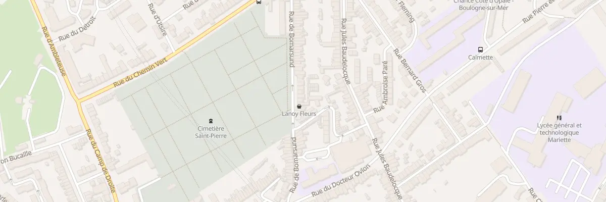 Plan du 136 Rue de Bomarsund à Boulogne-sur-Mer