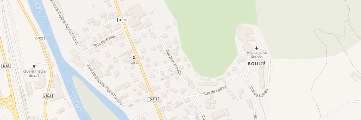 Plan du 25 Rue Jean Moulin à Tarascon-sur-Ariège