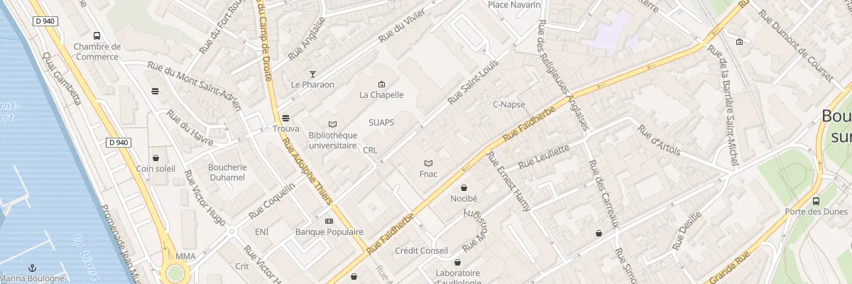 Plan du 40 Rue Saint Louis à Boulogne-sur-Mer