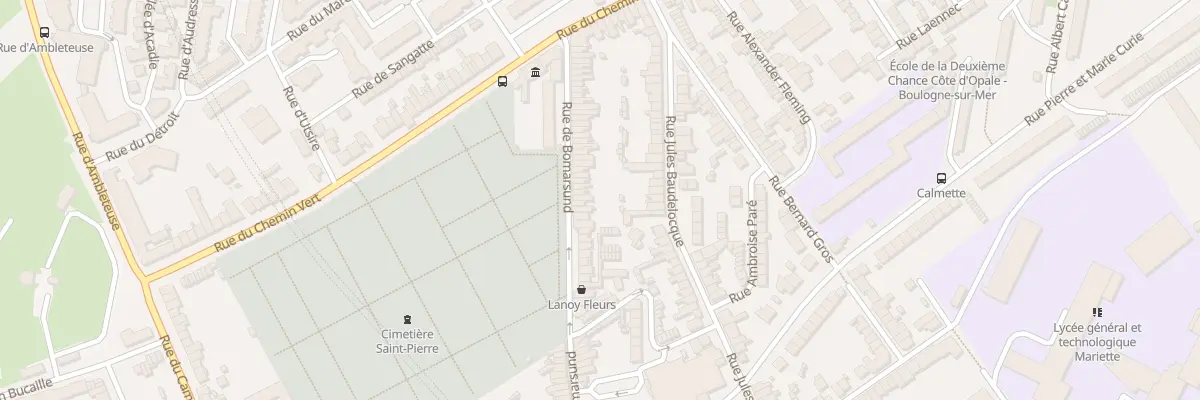 Plan du 160 Rue de Bomarsund à Boulogne-sur-Mer