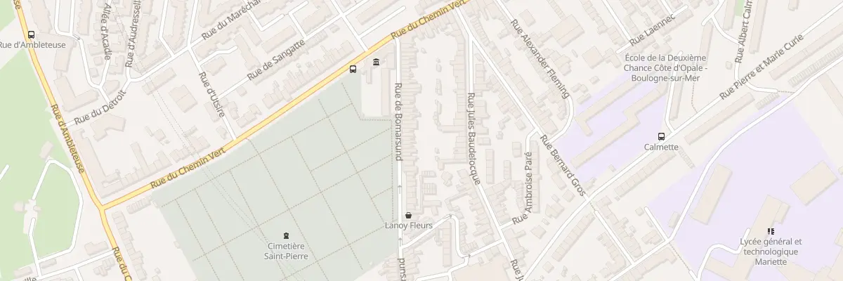 Plan du 166 Rue de Bomarsund à Boulogne-sur-Mer