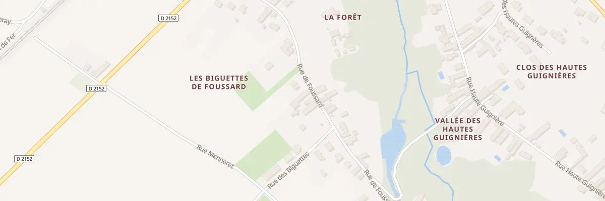 Plan du 75 Rue de Foussard à Tavers