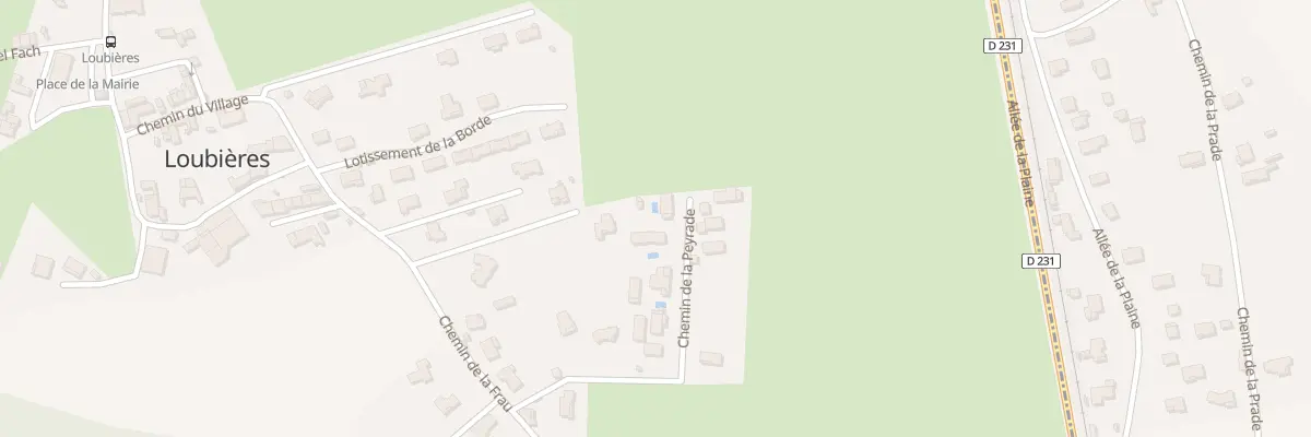 Plan du 5020 Chem de la Peyrade à Loubières