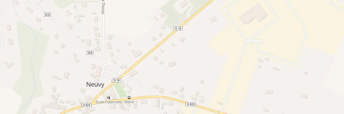 Plan du 8 Rte de Dhuizon à Neuvy