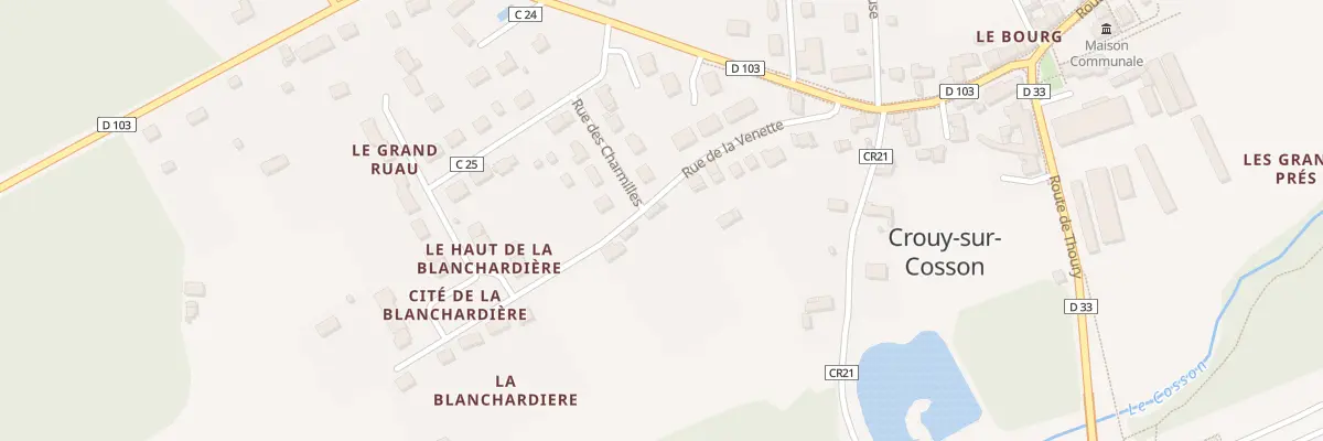Plan du 9 Rue de la Venette à Crouy-sur-Cosson